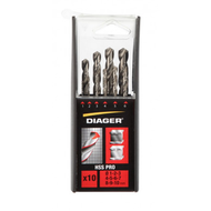 COFFRET FORET METAL HSS MEULE PRO 10PCS DIAMETRE1 A 10 MM